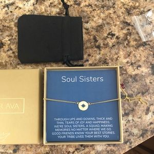 Soul Sisters gold tone necklace